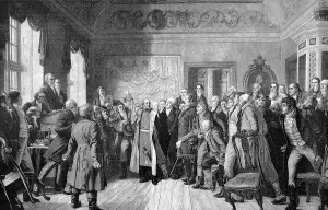 Graf Yorck von Wartenburg addressing the East Prussian Estates on 5 February 1813