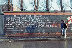 Graffiti, Falls Road district, historical photograph