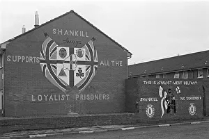 Graffiti, protestant residential area around Shankill Road