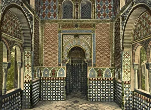 Granada. Alhambra. Interior de la Mesquita