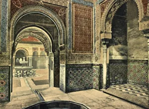 Granada. Alhambra. Sala de los Abencerrajes donde fueron desollados los 36
