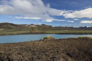 Granavatn lake, south of Krysuvik SW Iceland<br> Gr?navatn lake