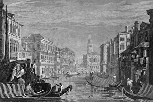 On the Grand Canal in Venice, Italy