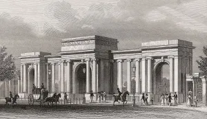 Grand entrance to Hyde Park, London