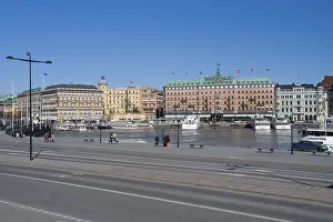 Grand Hotel and pier, by the river Stromkajen