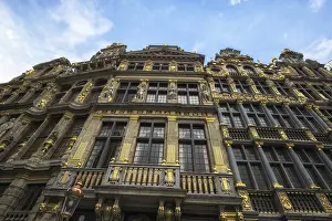 The grand place in brussels, belgium viewed from central square