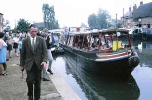 Grand Union Canal, Stoke Bruerne, Northamptonshire, England, UK 1971