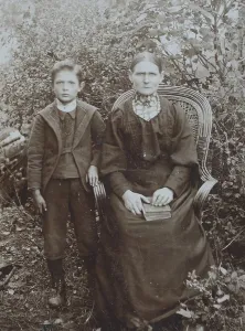 Grandmother and grandson, visit format