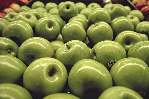 Granny Smith, apples in a supermarket