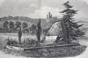 Grave of Carl Ernst buck at the cemetery in Wiesbaden