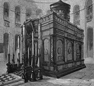 Grave chapel in the Church of the Holy Sepulchre in Jerusalem