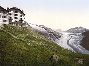 The Great Aletsch Glacier is the largest and longest glacier in the Alps in terms of area