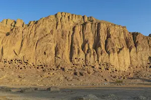 The great buddhas in Bamyan, Afghanistan, Asia