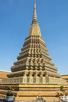 One of the great Chedis in the Buddhist temple complex Wat Pho in Bangkok
