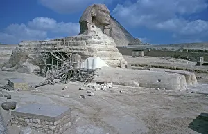 Great Sphinx of Giza, construction site