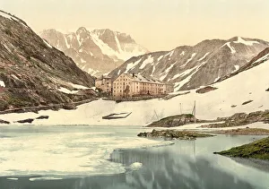 Great St. Bernard, the Lake and the Hospices