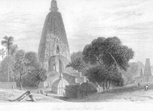 Great temple at Bode Gyah, Bodhgaya, Bihar, India, As ia