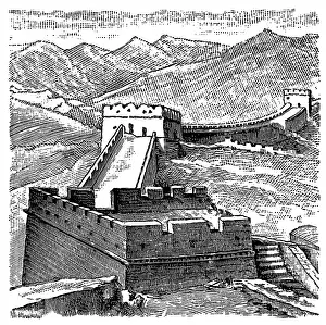 Part of the Great Wall at Nan-k'ou Pass