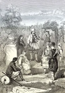 Greek costumes, 19th century