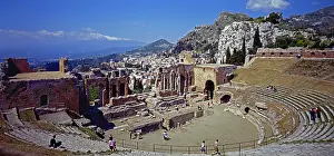 Greek-Roman theatre, Taormina, Sicily, Italy