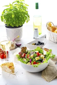 Greek salad with feta cheese a delicious classic