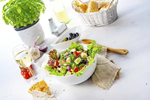 Greek salad with feta cheese a delicious classic