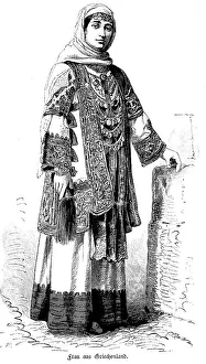 Greek woman, portrait, young woman