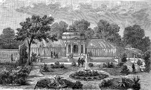Greenhouse with gardener's flat and parlour