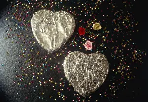 Greeting card design hearts for Valentine Day