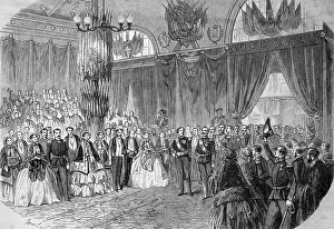 Greeting of the king of sardines at the station of Lyon on November 23