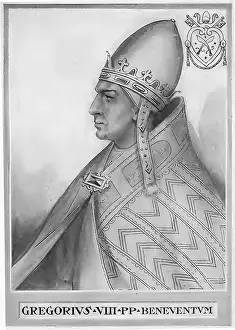 Gregory VIII, originally Albertus de Morra (born around 1100 (1105-1110?) in Benevento