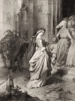 Gretchen, Faust and Mephistopheles