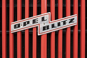 Grille with emblem of the company Opel Blitz