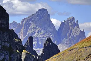 Grohmannspitze and Fuffingerspitze in the Sassolungo Group<br> Grohmannspitze and F