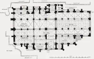 Ground plan of St Giles Cathedral prior to 1829