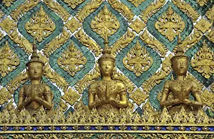 Group of figures: Hor Phra Gandhararat in Wat Phra Kaeo Grand Palace (Temple of the Emerald Buddha)