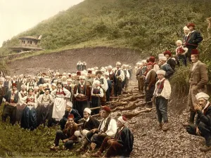 A group of peasants and peasant women