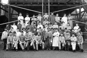 Group picture, miners, 1920s, exact location unknown