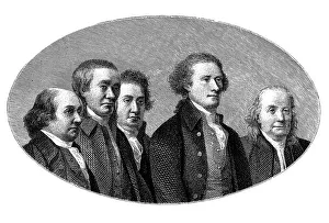 Group signing the United States Declaration of Independence on the 4