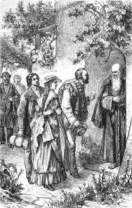 Group of visitors visiting a Capuchin monastery in Syracuse