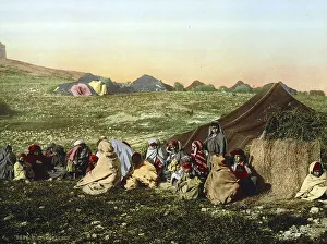 Group of wandering Arabs, nomads
