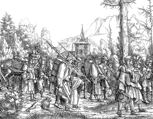 Groups of people from the triumphal procession of Emperor Maximilian I