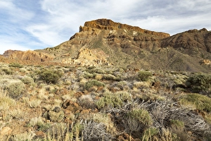 The Guajara, 2718m, highest peak on the edge of the caldera of the volcano Pico del Teide