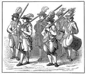 Guard soldiers from Holland around 1690