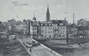 Guben, view from the mill, Niederlausitz