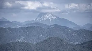 Guffert, dramatic clouds, mountains and landscape