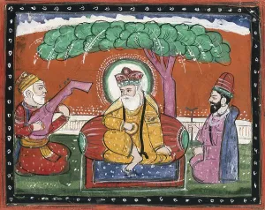 Guru Nanak, a saint and founder of the religion of Sikhism