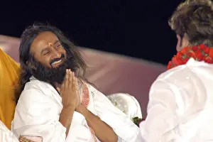 Gurudev Sri Sri Ravi Shankar at yoga camp