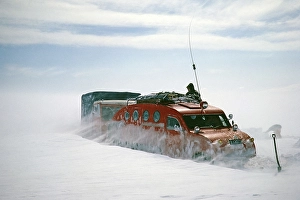 GUSI Bombardier B 12 snowmobile, Gudmundur Jonasson travel company Adventure Arctic Expedition to the frozen ice cap, Iceland, 1972, Europe