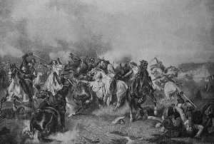 Gustav Adolfs death at the Battle of Luetzen